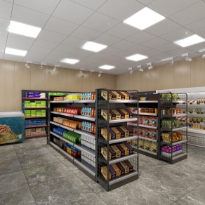 现代便利店3D模型下载